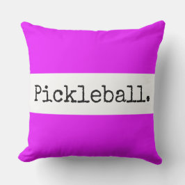 PICKLEBALL Leuk Helder Tropisch Roze Wit Strepen Buitenkussen