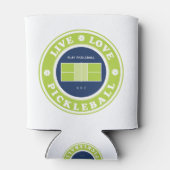 Pickleball: levende pickleball blikjeskoeler (Achterkant)