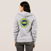 Pickleball: levende pickleball hoodie (Achterkant volledig)
