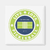 Pickleball: levende pickleball magneet (Voorkant)