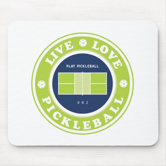Pickleball: levende pickleball muismat (Voorkant)