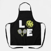 Pickleball Liefde Coach Speler Pro Team Trainer Schort (Voorkant)