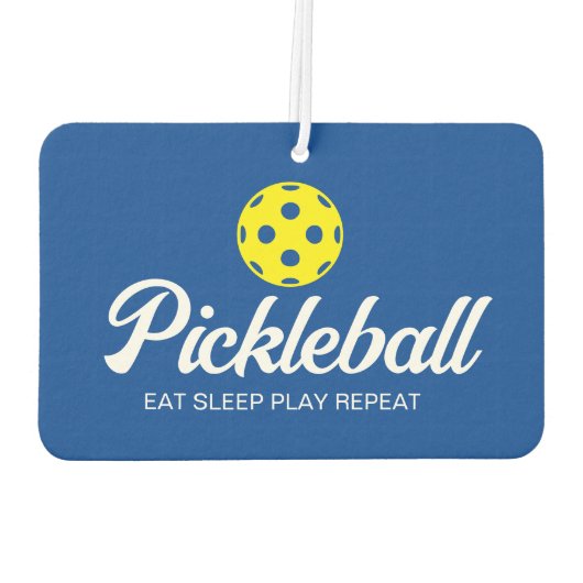 Pickleball liefhebber Auto luchtverfrisser (Achterkant)