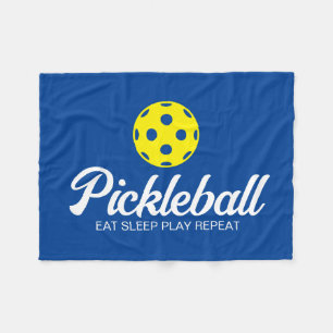 Pickleball-liefhebber deken met grappig citaat