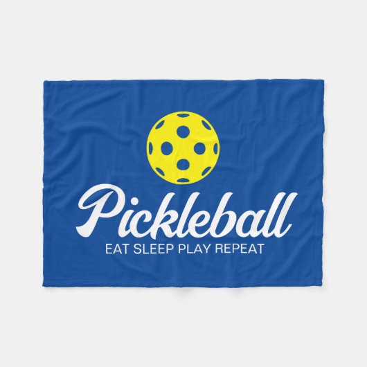 Pickleball-liefhebber deken met grappig citaat (Voorkant (Horizontaal))