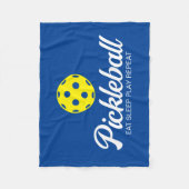 Pickleball-liefhebber deken met grappig citaat (Voorkant)