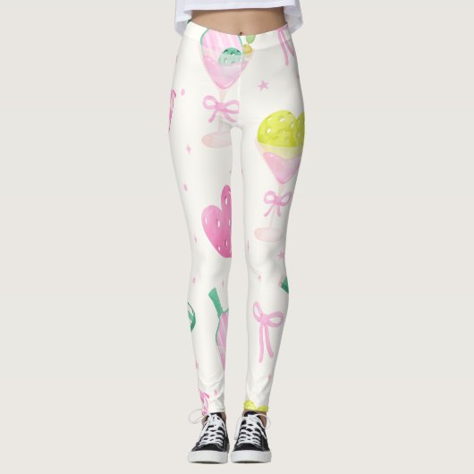 Pickleball-liefhebber Leggings  (Voorkant)