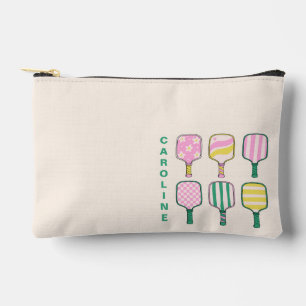 Pickleball Liefhebber Retro Roze Groen Gepersonali Etui