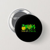 Pickleball-liefhebber St. Patrick's Day-speler tea Ronde Button 5,7 Cm (Voorkant /achterkant)