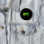 Pickleball-liefhebber St. Patrick's Day-speler tea Ronde Button 5,7 Cm (In situ)