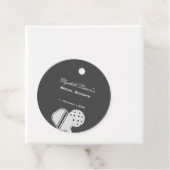 Pickleball Liefhebbers Bruidsmeisjesfeest Zwart &  Bedankjes Labels (In situ)