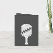 Pickleball Liefhebbers Bruidsmeisjesfeest Zwart & Bedankkaart (Achterkant)