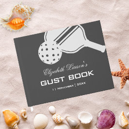 Pickleball-liefhebbers Bruidsmeisjesfeest Zwart &  Gastenboek