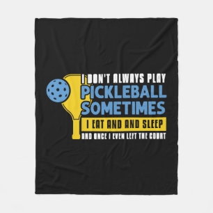 Pickleball liefhebbers Grappig Pickleball Fleece Deken