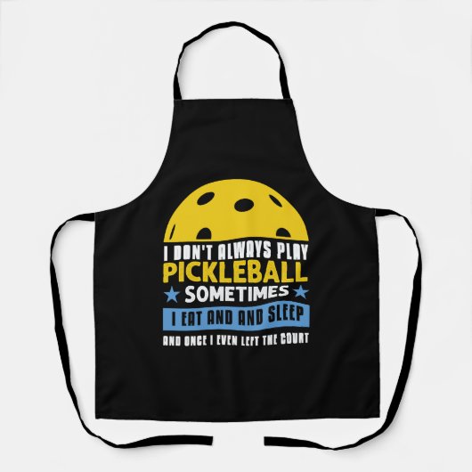 Pickleball liefhebbers Grappig Pickleball Schort (Voorkant)