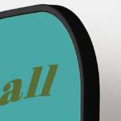 Pickleball Life Paddle - Franse Bulldog & Rosé (Links Detail)