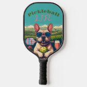 Pickleball Life Paddle - Franse Bulldog & Rosé (Achterkant)