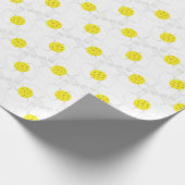 Pickleball Lijn Kunst Inpakpapier (Hoek)