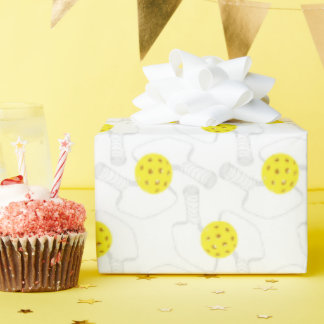 Pickleball Lijn Kunst Inpakpapier