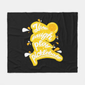 Pickleball - Live Lach Speel Pickleball Fleece Deken (Voorkant (Horizontaal))