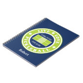 Pickleball: live, liefde, pickleball, aangepaste t notitieboek (Linkerzijde)