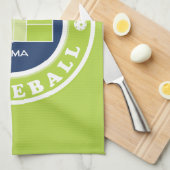 Pickleball: live, liefde, pickleball groene keuken theedoek (Quarter Fold)