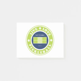Pickleball: live pickleball post-it® notes