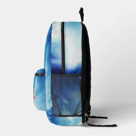 Pickleball Logo Opties Print Cut Sew Bag Bedrukte Rugzak (Rechts)