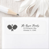 Pickleball Logo Pickleball Racket Embleem Etiket (Insitu)