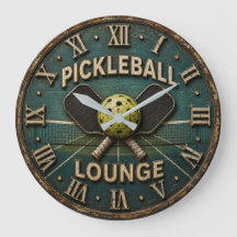 Pickleball Lounge Rustic Paddle & Ball