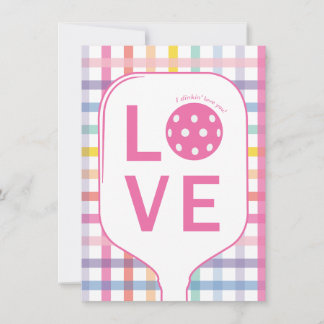 Pickleball Love Card | I Dinkin' Love You Bedankkaart
