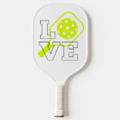 Pickleball Love - Neon Paddle en Ball Design (Achterkant)