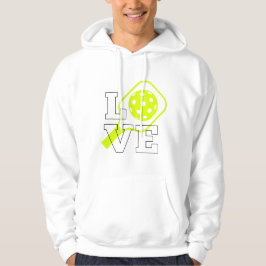 Pickleball Love - Neon Paddle en Ball Design Hoodie