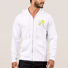 Pickleball Love - Neon Paddle en Ball Design Hoodie
