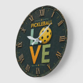 Pickleball Love Paddle Ball Grote Klok (Hoek)