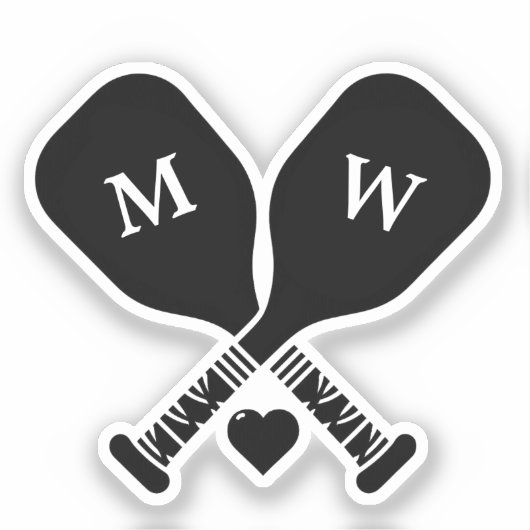 Pickleball Love Sticker (Voorkant)