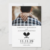 Pickleball Love Wedding Save The Date (Voorkant)