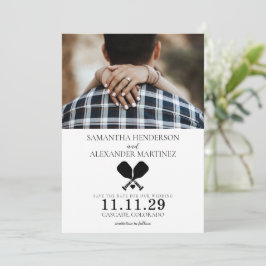 Pickleball Love Wedding Save The Date