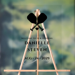 Pickleball Love Welkom Acryl Bord