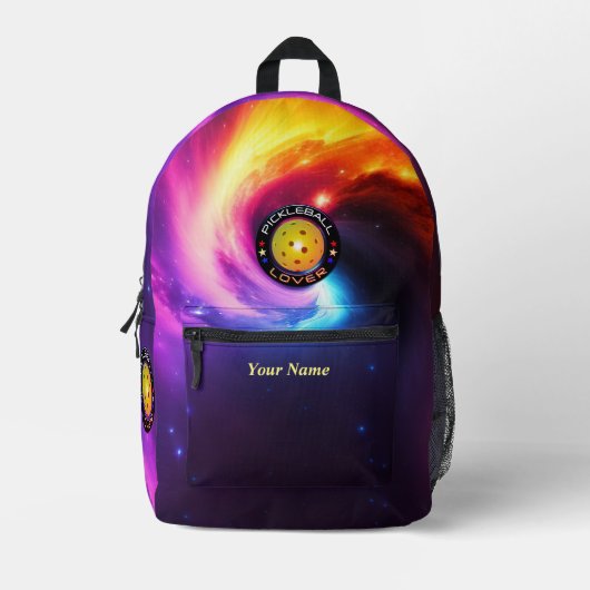 Pickleball Lover 1 Opties Print Cut Sew Bag Bedrukte Rugzak (Voorkant)