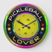 Pickleball Lover 1R Opties Grote klok (Voorkant)