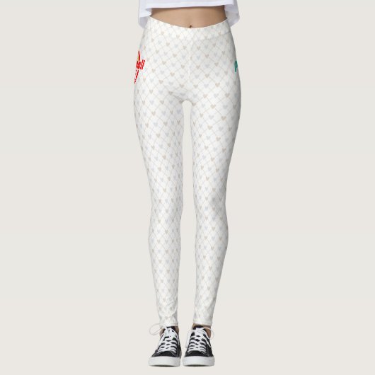 Pickleball Lover 2-2B Afbeelding Opties Leggings (Voorkant)