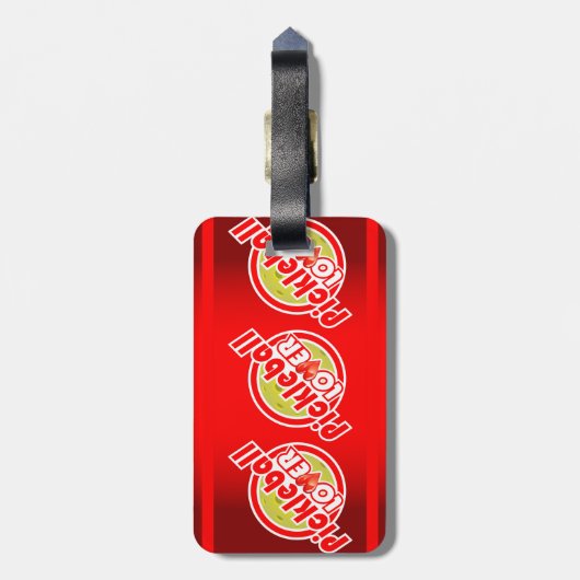 Pickleball Lover 2-opties Bagagelabels (Achterkant verticaal)