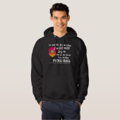 Pickleball Lover in mijn hoofd Ik speel Pickleball Hoodie (Voorkant volledig)
