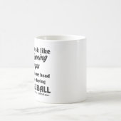 Pickleball Lover in mijn hoofd Ik speel Pickleball Koffiemok (Center)