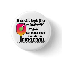 Pickleball Lover in mijn hoofd Ik speel Pickleball
