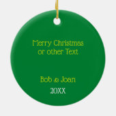 Pickleball Lover Persoonlijk sierlijk Keramisch Ornament (Achterkant)