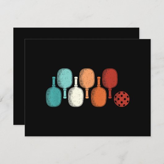 Pickleball Lover Retro Paddle Sport (Voorkant / Achterkant)