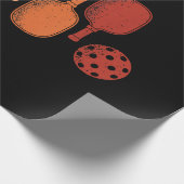 Pickleball Lover Retro Paddle Sport  Cadeaupapier (Hoek)