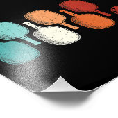 Pickleball Lover Retro Paddle Sport  Foto Afdruk (Hoek)